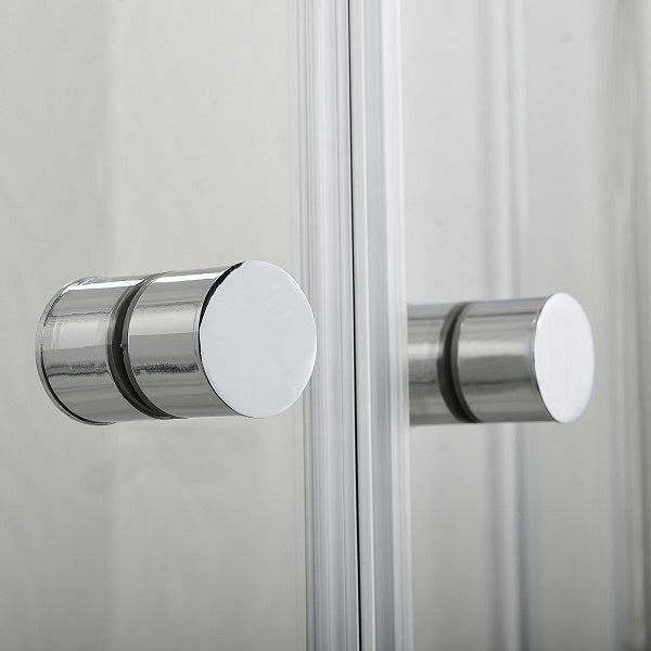 Кабина с две СГЪВАЕМИ врати 100х100 см. - Smartflex chrome дръжки на стъклена душ кабинa, KERANOVA онлайн магазин