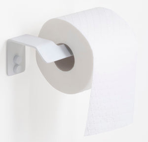 2312-MW Стойка за тоалетна хартия в бял матов дизайн, монтаж на стена за онлайн магазин за обзавеждане за бани KERANOVA