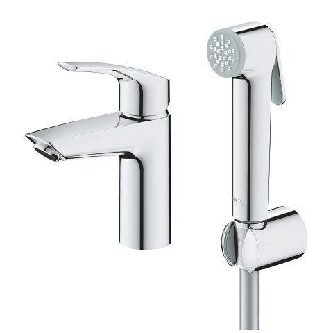 Смесител с хигиенен душ Grohe Eurosmart - комплект за умивалник с хигиенен душ, държач и шлаух | KERANOVA онлайн магазин