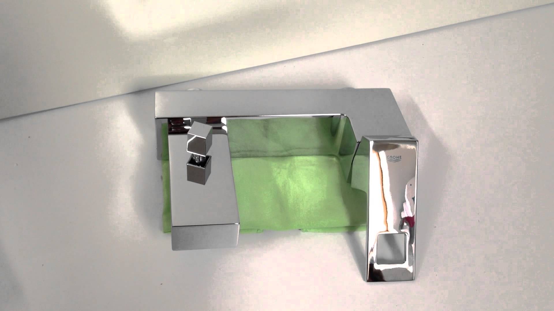 Стенен смесител за вана/душ Eurocube хромен, едноръкохватков GROHE Eurocube за онлайн магазин KERANOVA