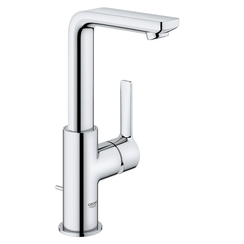 Смесител за мивка Lineare L - хромиран едноръкохватков GROHE Lineare, L размер, EcoJoy, StarLight за KERANOVA