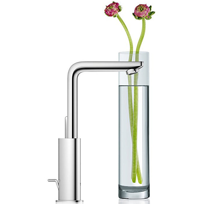 Смесител за мивка Lineare L хром, едноръкохватков Grohe Lineare L с метален лост и хромово покритие за баня или кухня – KERANOVA