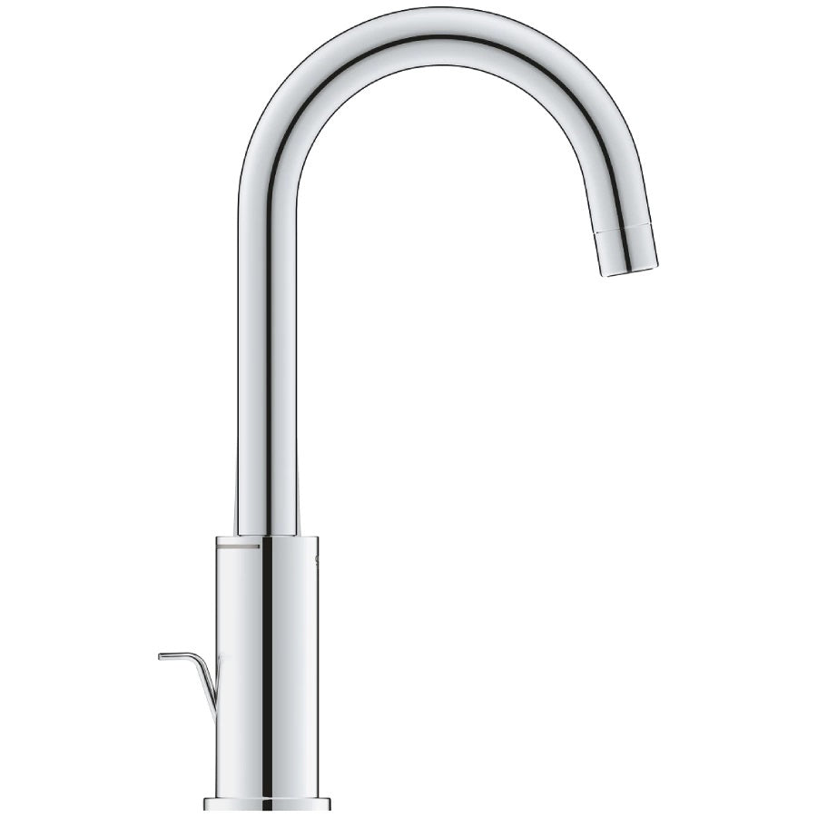 Смесител за мивка Eurosmart L-size хром, метална ръкохватка, GROHE EcoJoy 5,7 l/min, с изпразнител — онлайн магазин KERANOVA