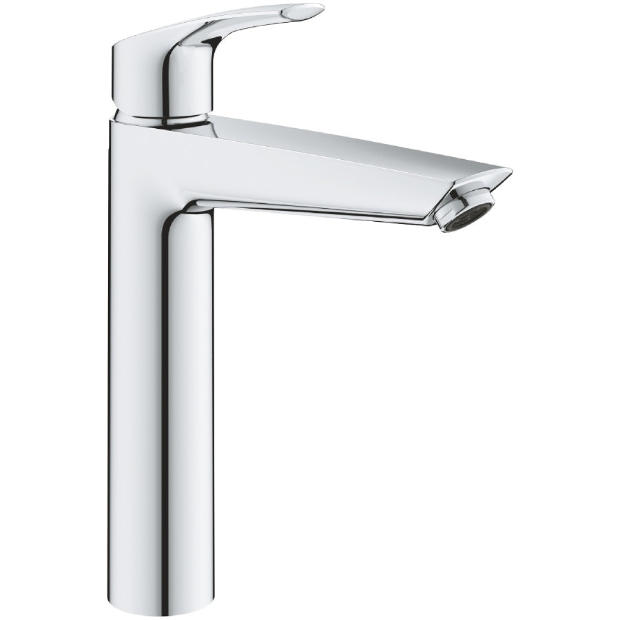 Смесител за мивка Grohe Eurosmart New 2021 XL-size – хром, високо тяло за стояща мивка, едноръкохватков, GROHE SilkMove, KERANOVA
