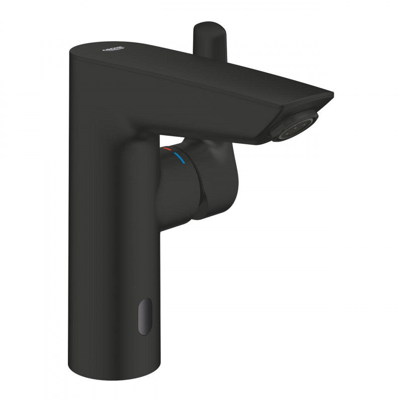 Смесител за мивка с фотоклетка Grohe Eurosmart Matt Black - матово черен безконтактен смесител за баня, онлайн магазин KERANOVA