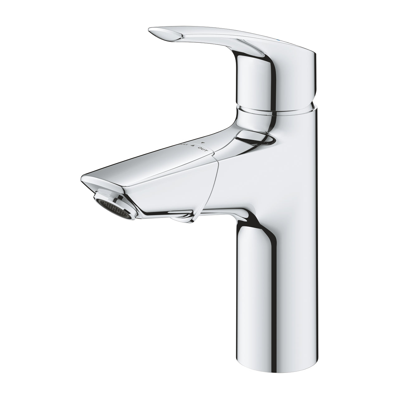 Смесител за мивка с изтегляне Eurosmart Grohe - хром, едноръкохватков с изтеглящ се чучур, GROHE SilkMove, ECOJOY, KERANOVA