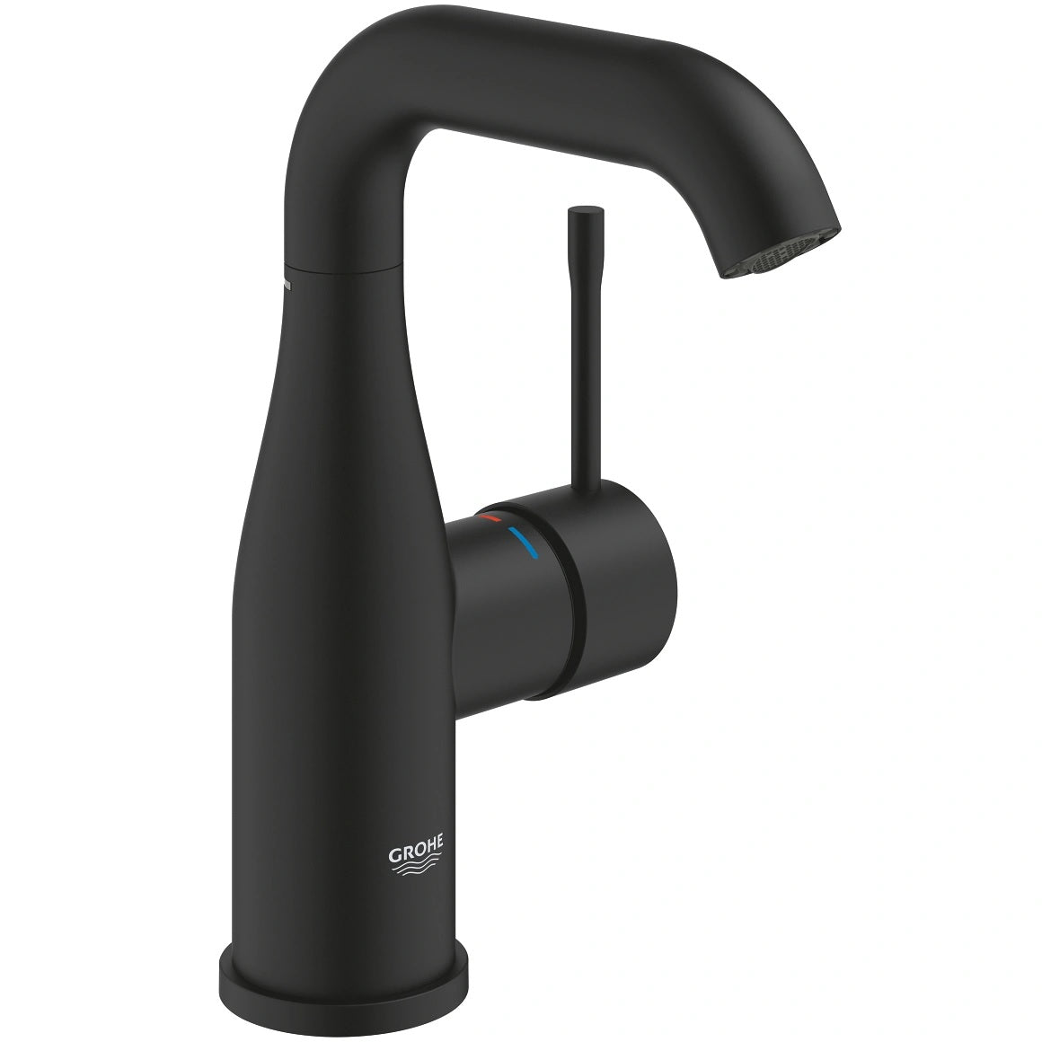 Смесител за мивка Grohe Essence Phantom Black M-size - матово черен едноръкохватков смесител за умивалник, M-размер, KERANOVA онлайн магазин