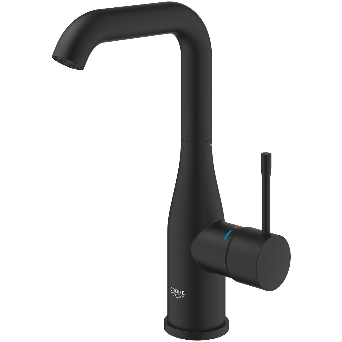 Смесител за мивка Grohe Essence Phantom Black L-size матово черен еднодупков смесител за умивалник, KERANOVA онлайн магазин