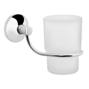 2501 държач с чаша от хром и матово стъкло за баня, онлайн магазин за обзавеждане за бани KERANOVA