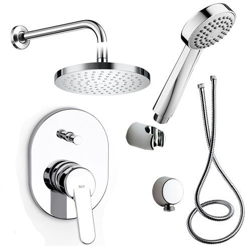 Вграден комплект Victoria Roca хром комплект за вана и душ с рамо, душ глава ф200мм и слушалка - онлайн магазин KERANOVA