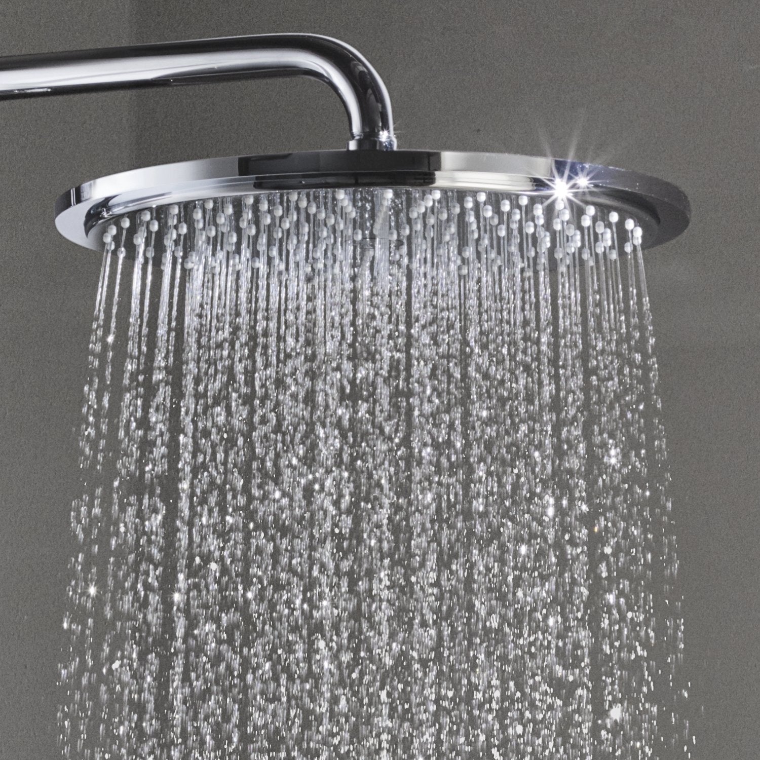 Душ система Euphoria XXL 310 - хромирана дъждовна душ пита Rain Shower 310 със стенно рамо, термостатен смесител за душ KERANOVA