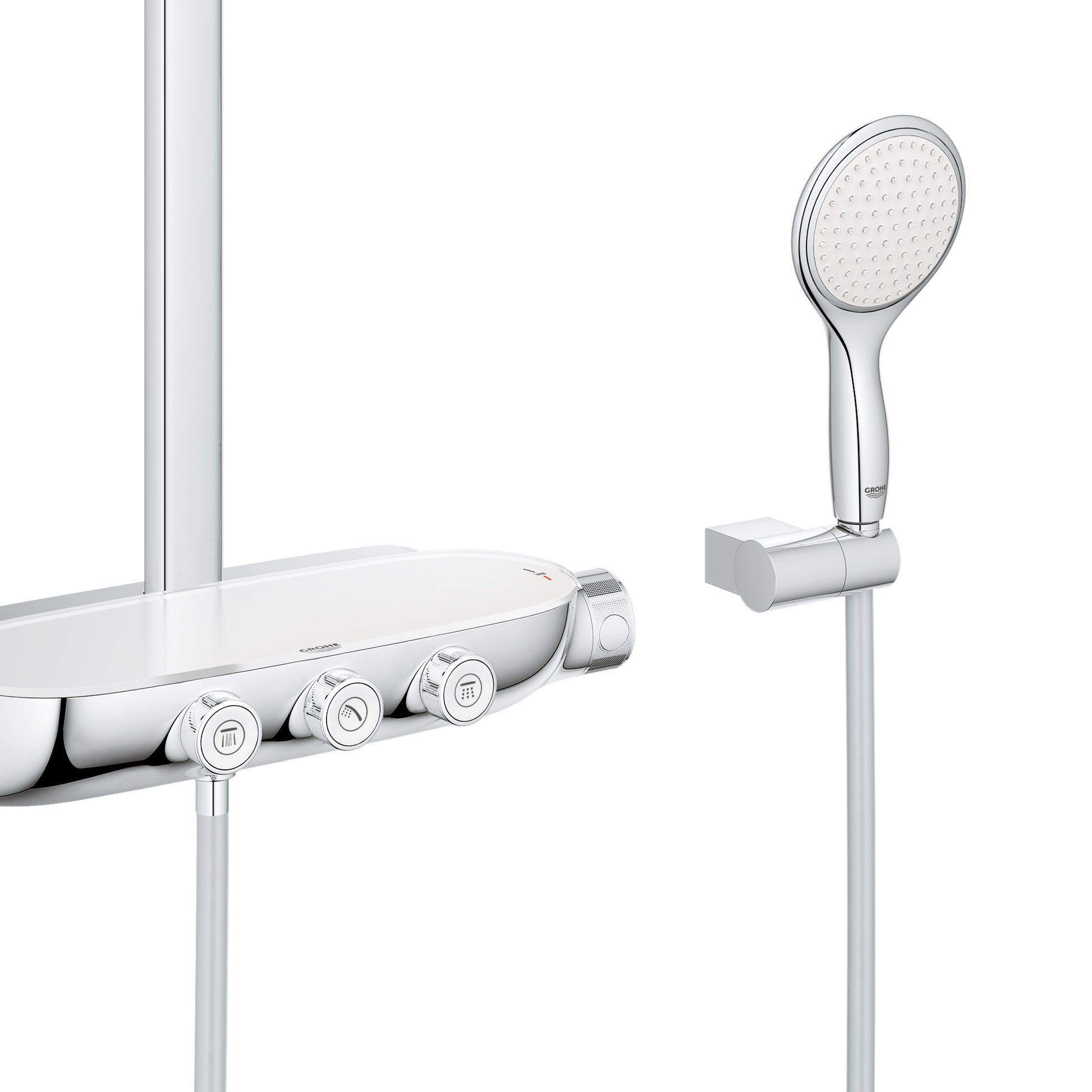 Rainshower System SmartControl 360 DUO хромирана душ система с термостат, душ слушалка и контролни бутони – KERANOVA онлайн магазин