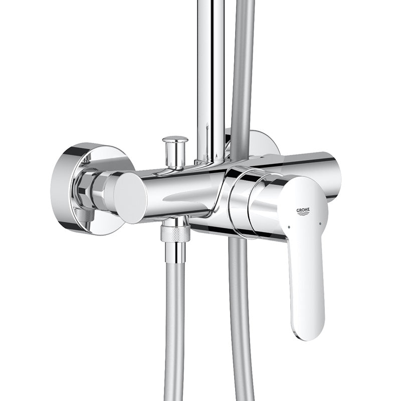 Душ колона за баня Grohe New Tempesta - хромирана смесителна батерия с превключвател вана/душ и ръчен душ, KERANOVA онлайн магазин