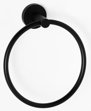 2663MB Ринг за кърпа - матов черен кръгъл държач за кърпи от онлайн магазин за обзавеждане за бани KERANOVA