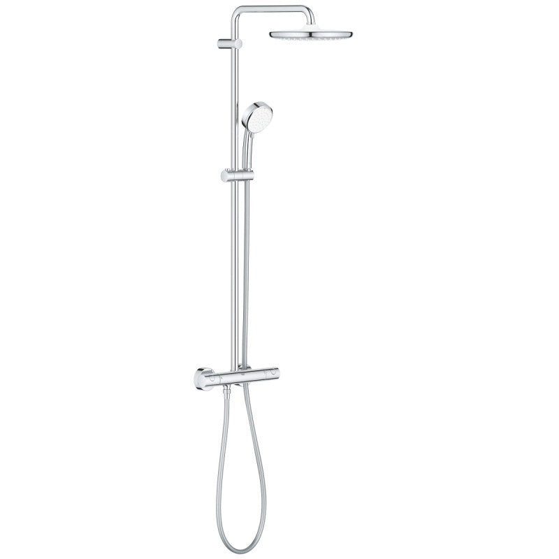 Душ система Tempesta Cosmopolitan 250 - Grohe на KERANOVA, хром, душ пита 250 мм и ръчен душ с EcoJoy ограничения