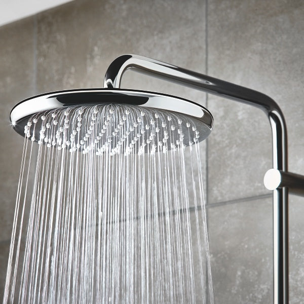 Душ система Tempesta Cosmopolitan 250 - Grohe с голяма душ пита Tempesta 250, хром, Rain струя, KERANOVA онлайн магазин