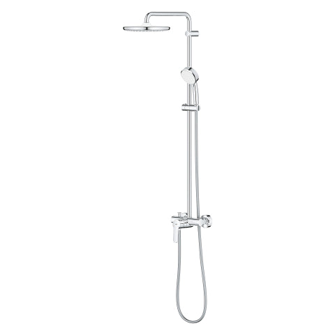 Душ колона за баня Grohe Tempesta 250 - кръгла душ система с ръчен душ Tempesta Cosmopolitan, EcoJoy 5.7 л/мин, KERANOVA онлайн магазин