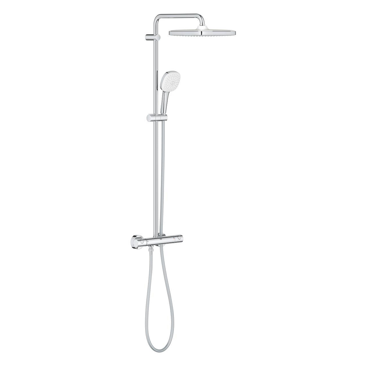 Душ система Tempesta Cosmopolitan 250 Cube - Grohe, термостатен смесител, душ колона и душ система за модерна баня