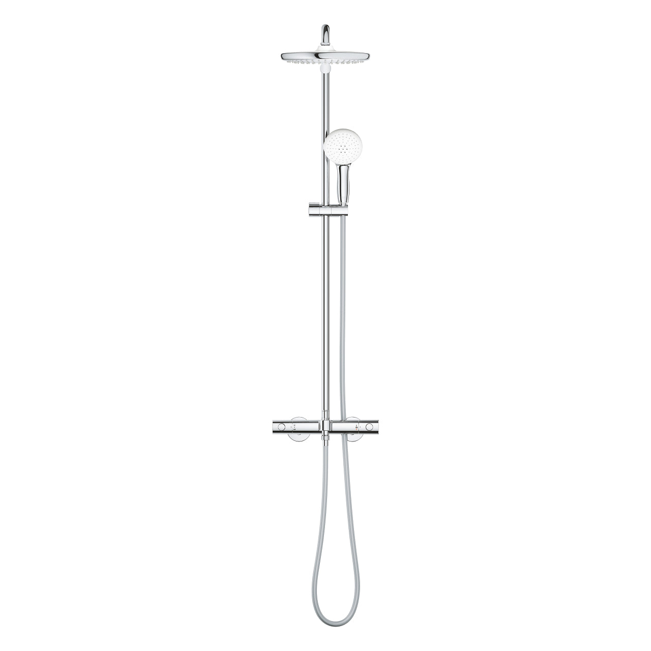 Душ система с чучур Grohe Tempesta 250 - хром, термостат, горна Rain душ пита и ръчен душ Tempesta 110 за онлайн магазин KERANOVA
