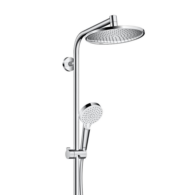 Hansgrohe Душ система Crometta S 240 хром душ колона 240 мм Rain глава и ръчен дух KERANOVA онлайн магазин