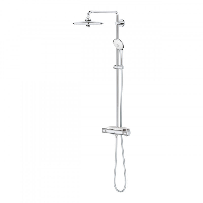 Душ система Euphoria 260 Grohe – хромирана душ система с горна душ глава 260 мм и ръчен душ, термостат, Aquadimmer, KERANOVA