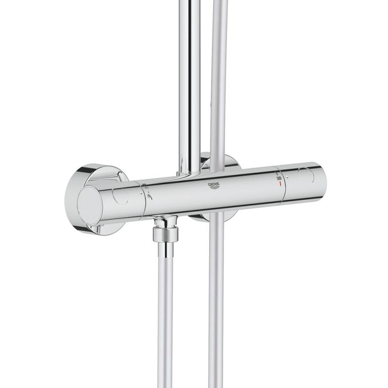 Душ система Euphoria XXL 210 хром термостатен смесител, Grohe Starlight, Twistfree, аксесоари KERANOVA