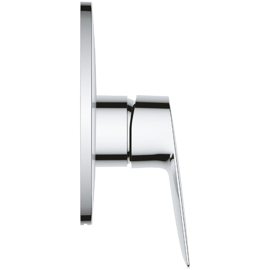 Хигиенен комплект Bauedge OHM Grohe хромирана метална ръкохватка и розетка за стенно вграждане - KERANOVA онлайн магазин