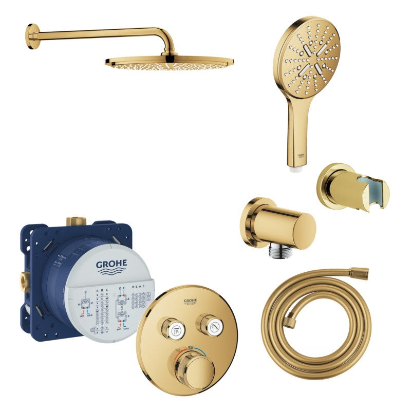 Вграден комплект Grohe Grohtherm SmartControl - cool sunrise златист комплект душ термостат Grohe за баня магазин KERANOVA
