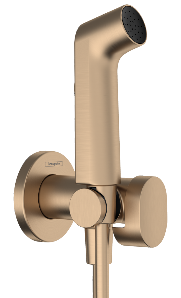 Хигиенен комплект HansGrohe S EcoSmart+ Brushed bronze