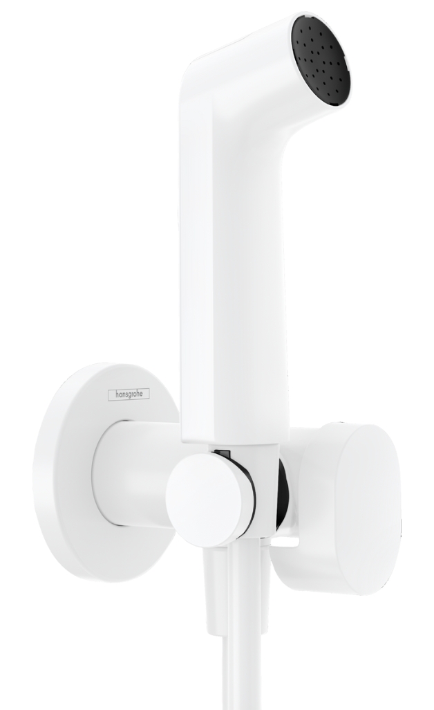Хигиенен комплект HansGrohe S EcoSmart+ Matt White