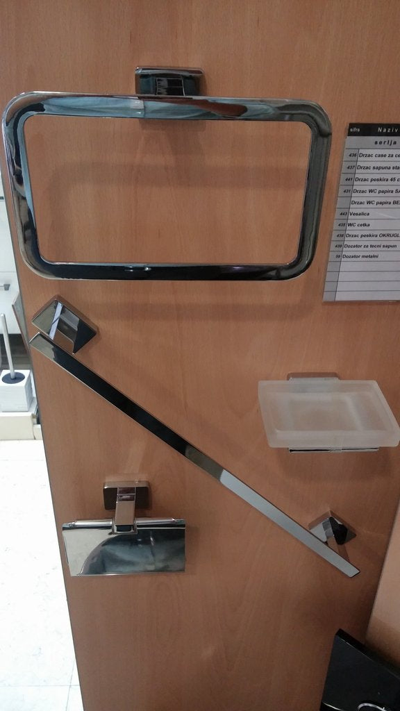 Колекция G-Atena луксозни италиански аксесоари за баня от онлайн магазин KERANOVA, монтаж с дюбели или лепило