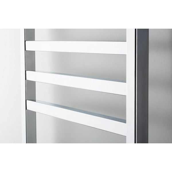 Лири за баня Square Chrome хром, правоъгълни плоски ребра, модел Ercos 470 мм междуболтово, онлайн магазин KERANOVA