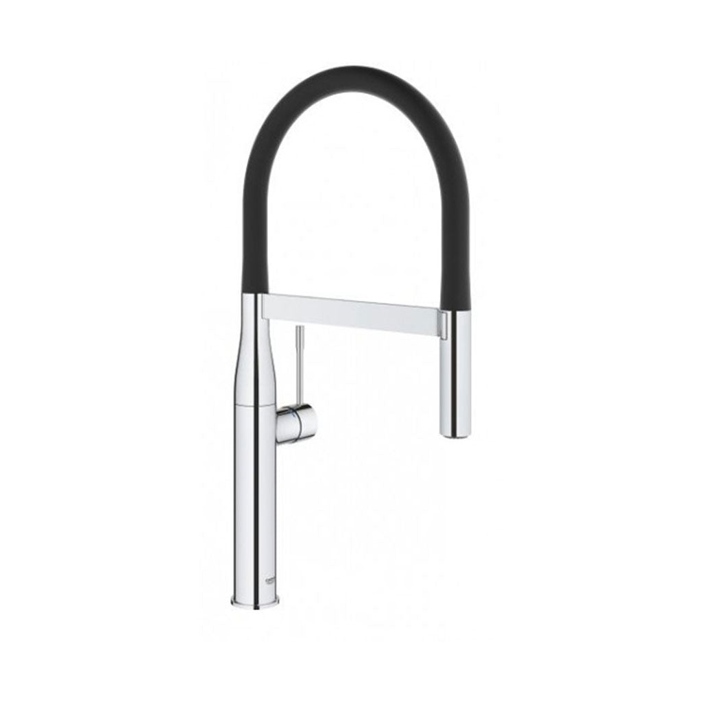Кухненски смесител Grohe Essence с професионален подвижен чучур GROHE Flex и EasyDock M, онлайн магазин KERANOVA