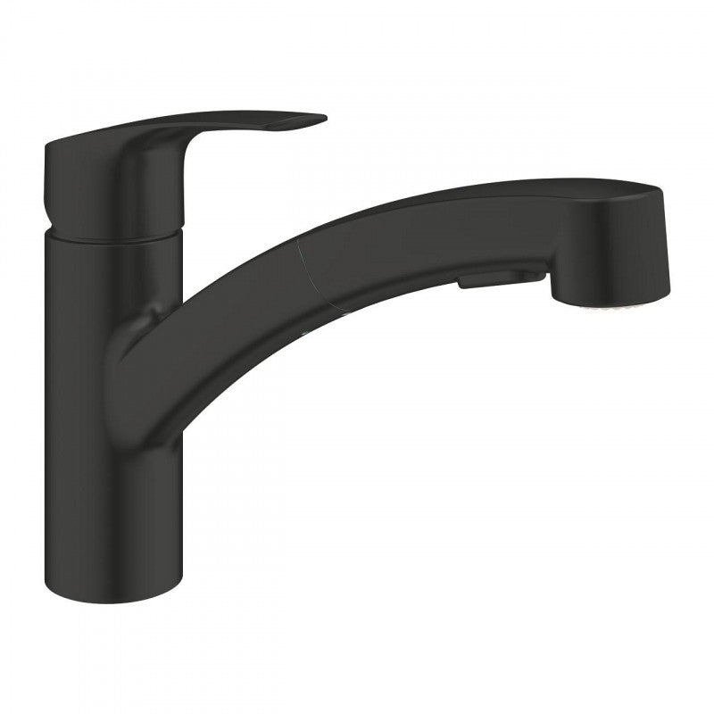 Alt Tag: Кухненски смесител Grohe Eurosmart Matt Black - изтеглящ в матово черно за онлайн магазин Keranova