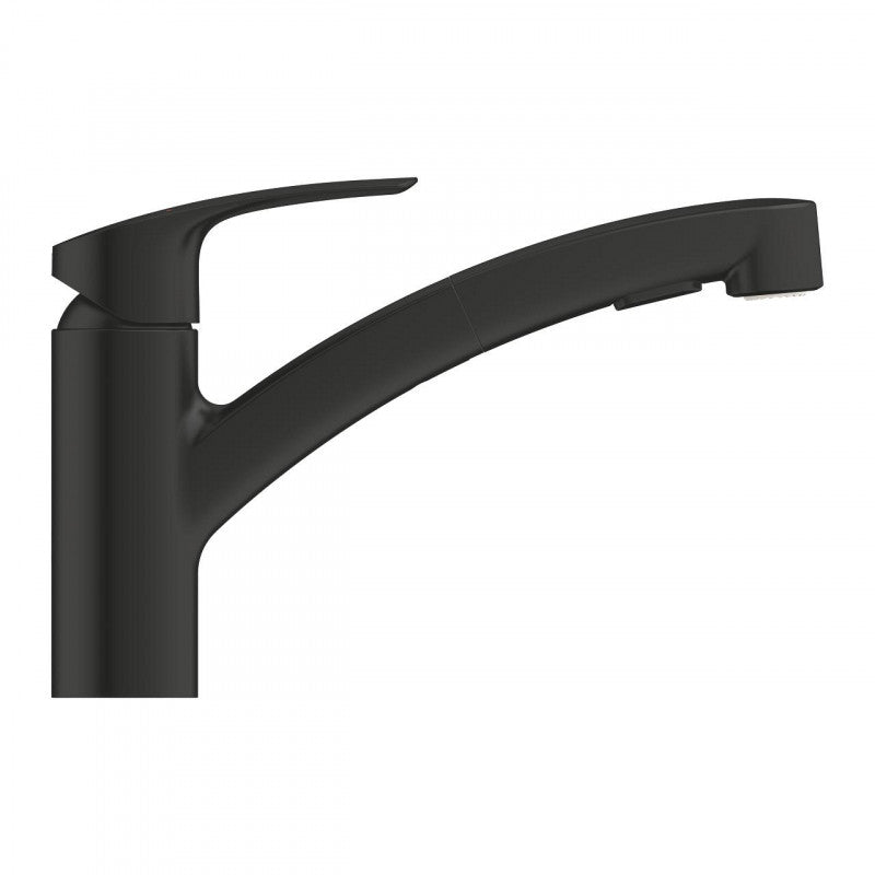 Кухненски смесител Grohe Eurosmart Matt Black - изтеглящ, матово черно, издърпваща душ глава, за онлайн магазин KERANOVA