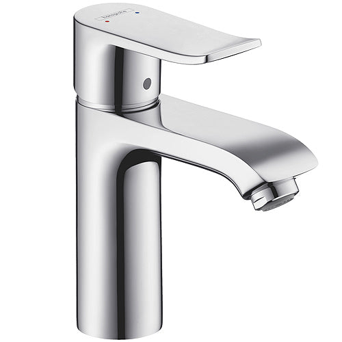 Hansgrohe Metris Смесител за мивка хром, модел 31080000 Metris 110, компактна едноръкохваткова батерия за баня - KERANOVA