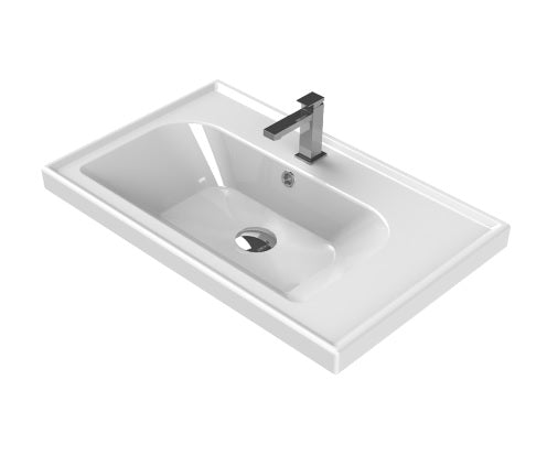 Мебелна мивка Frame 70х45 см. бяла с отвор за смесител, модел 31100, онлайн магазин за обзавеждане за бани KERANOVA