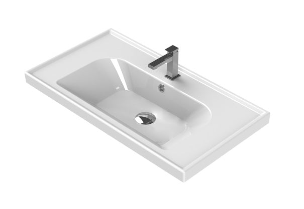 Мебелна мивка Frame 80х45 см. бяла с отвор за смесител, модел Frame 3120080х45 см за онлайн магазин KERANOVA