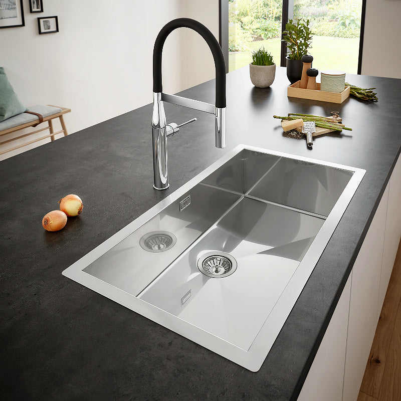 Кухненска мивка K700 Grohe от неръждаема стомана 800х400мм вграден монтаж за онлайн магазин KERANOVA