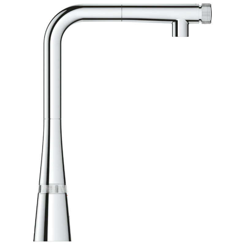 Кухненски смесител Grohe Zedra SmartControl - изтеглящ, хром, издърпващ се чучур, GROHE SmartControl, онлайн магазин KERANOVA