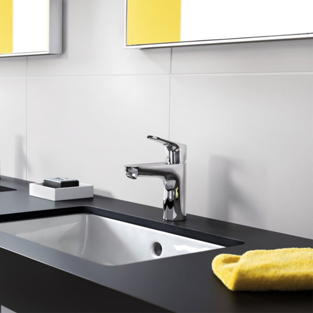 Hansgrohe Focus 100 за мивка | хром смесител Focus 100, ComfortZone 110, проекция 119 мм - онлайн магазин KERANOVA