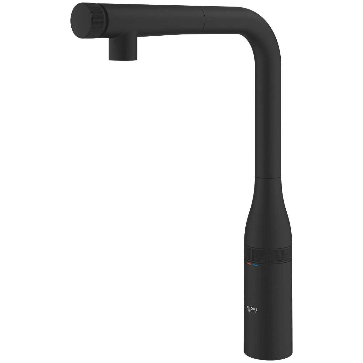 Кухненски смесител Grohe Essence SmartControl Phantom Black - изтеглящ, матово черно, изтеглящ се чучур за кухня KERANOVA