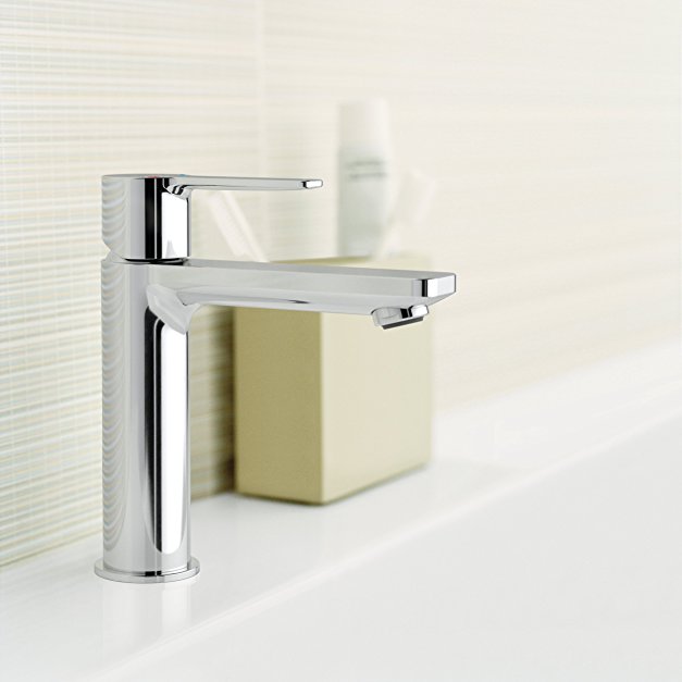 Смесител за мивка Lineare S хром, едноръкохватков GROHE с EcoJoy и StarLight за баня - KERANOVA онлайн магазин