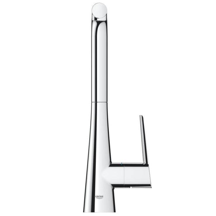 Кухненски смесител Grohe Zedra - изтеглящ от KERANOVA, хром, издърпващ чучур 2 функции, 360° въртене, SpeedClean