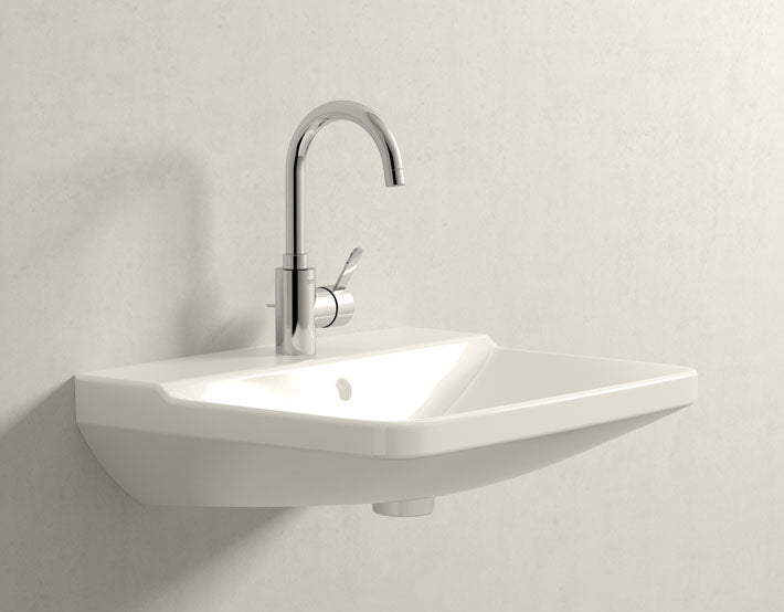 Смесител за мивка Eurosmart Cosmopolitan L-size - хромиран едноръкохватков смесител за умивалник, монтаж KERANOVA онлайн магазин