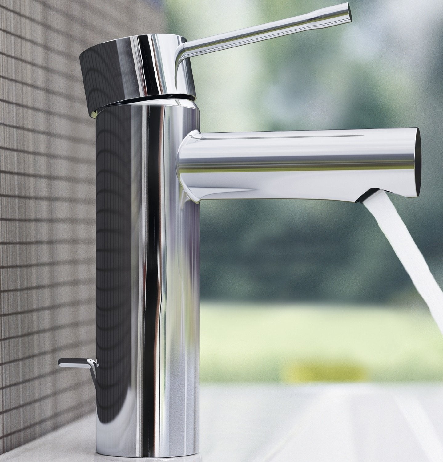Смесител за мивка Essence S-size – хромиран едноръкохватков смесител с GROHE SilkMove, EcoJoy аератор и QuickFix Plus за KERANOVA