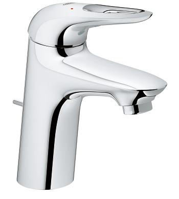 Alt Tag: Смесител за мивка Eurostyle 2015 - едноръкохватков хром смесител с GROHE SilkMove, EcoJoy аератор и QuickFix за онлайн магазин KERANOVA
