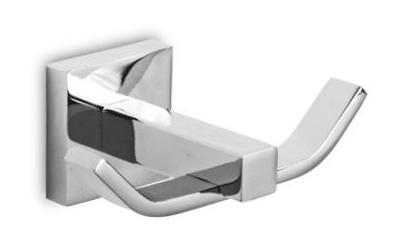 Колекция Lito месингов двоен закачалка за баня, хром краен детайл - онлайн магазин за обзавеждане за бани KERANOVA