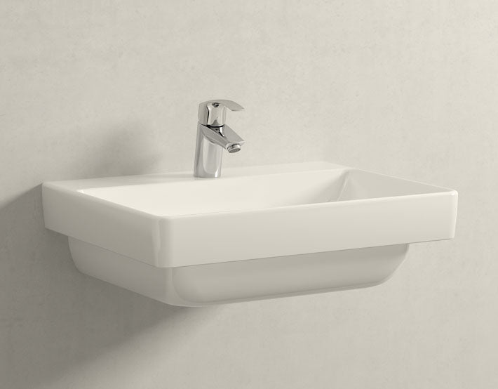 Смесител за мивка Eurosmart S-size - без изпразнител монтиран на бяла мивка, хром GROHE StarLight®, онлайн магазин KERANOVA