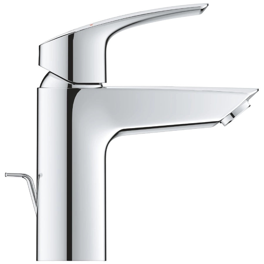 Смесител за мивка Eurosmart S-size Grohe Eurosmart 33265003S хром, метална ръкохватка, Grohe EcoJoy 5,7 l/min — KERANOVA